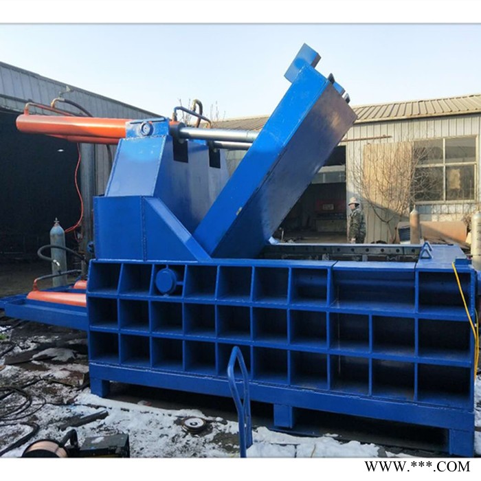 睿迪牌金属压块机 卧式160铝型材液压打包机 金属切削挤压机图2