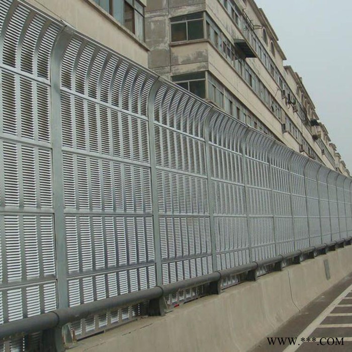 百瑞 定做隔音屏  铝板镀锌板隔音屏障 隔音板消声屏障吸声板 抗高温通透声屏障 金属声屏障 透明声屏障吸声板 定做隔音屏图2