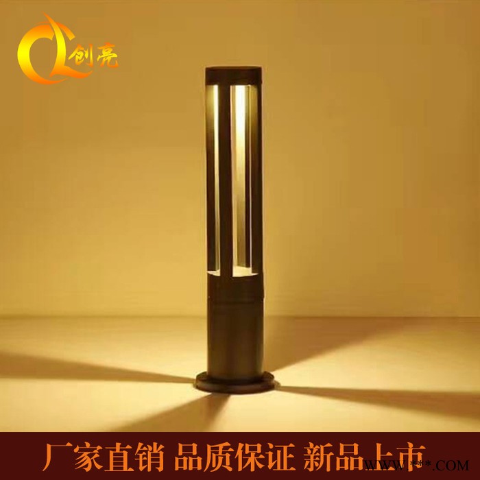 LED草坪灯 草坪方柱灯 铝材草坪灯 现代工艺 铝型材 草坪圆柱灯图2