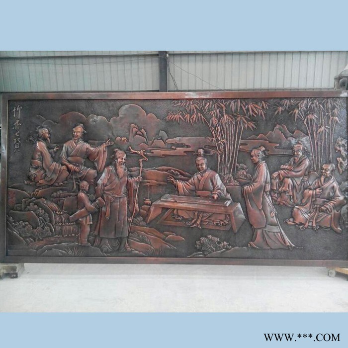 铸铜浮雕壁画纯铜万里长城浮雕壁画园林景观雕塑铝板雕花屏风室内铝板浮雕壁画制作图4