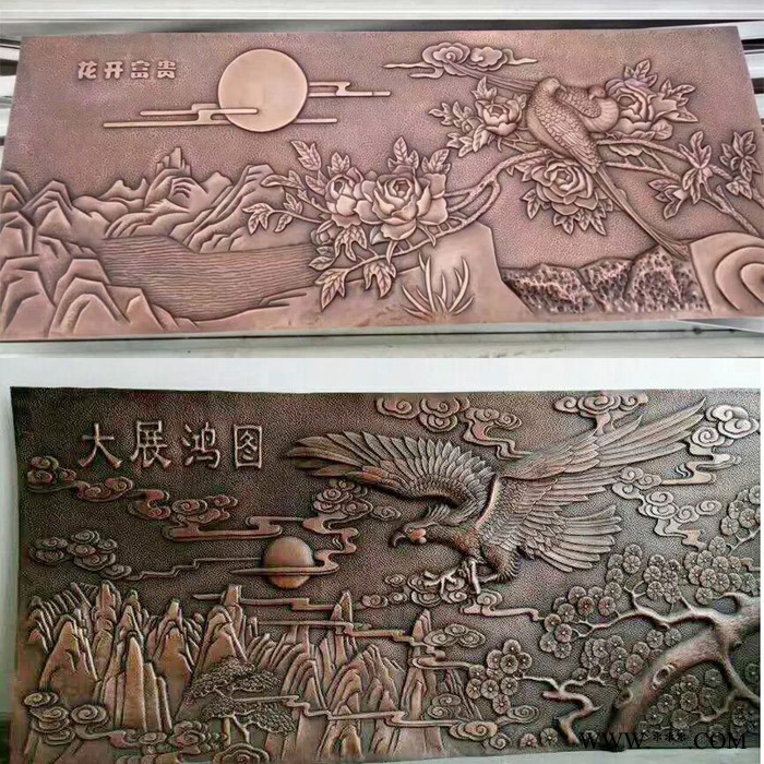 铸铜浮雕壁画纯铜万里长城浮雕壁画园林景观雕塑铝板雕花屏风室内铝板浮雕壁画制作图8