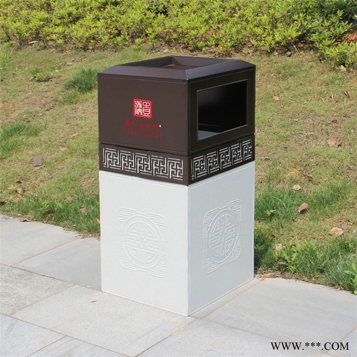 供应室内景观果壳箱写字楼铝型材垃圾桶大号环保垃圾箱工厂直销图6