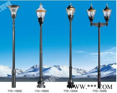 现代中式LED庭院灯40W户外防水仿古景观路灯 3米铝型材方形庭院灯图3