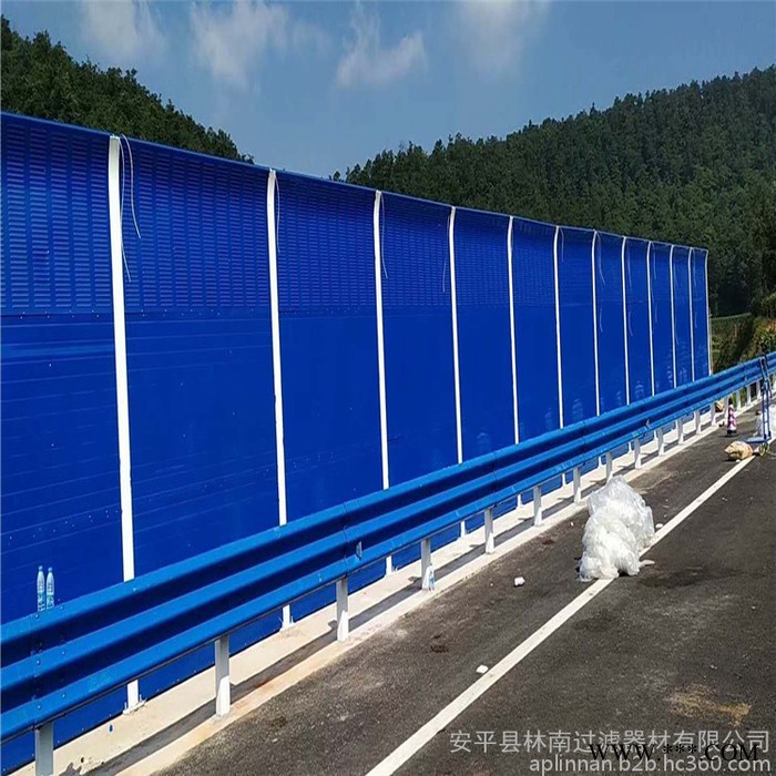 林南直销防水防潮隔音板 公路交通声屏障 消音设备百叶铝板隔音屏 定制图7