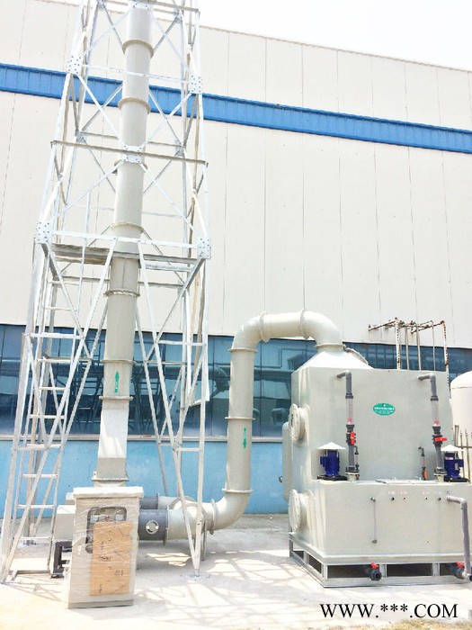 【超日】定做铝板厂冷轧车间酸雾废气处理设备废气净化不锈钢喷淋塔图2