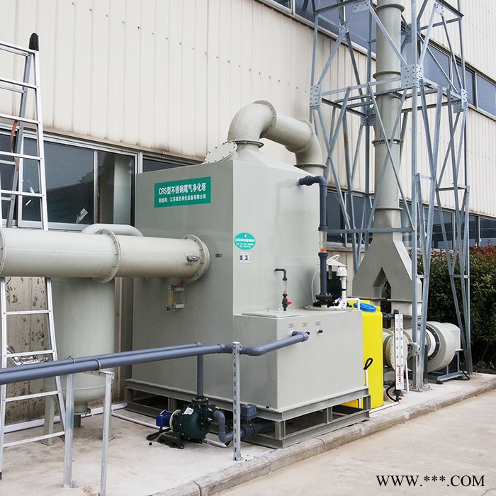 【超日】定做铝板厂冷轧车间酸雾废气处理设备废气净化不锈钢喷淋塔图3