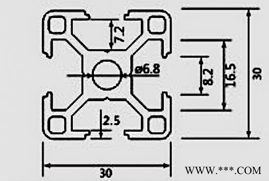 供应 工业铝型材 流水线铝型材 3030欧标铝型材 展示架 **图3