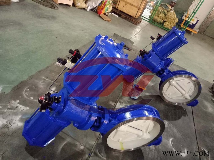 铝体蝶阀V2FS-1L双法兰气动粉体蝶阀 烤漆体铝板水泥罐车粉尘蝶阀图3