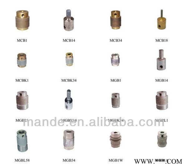 曼德MGBK14金刚石工具五金配件铝型材切割机水电工具 不锈钢方管抛光机小磨轮玻璃陶瓷镀铬金刚石磨头图7