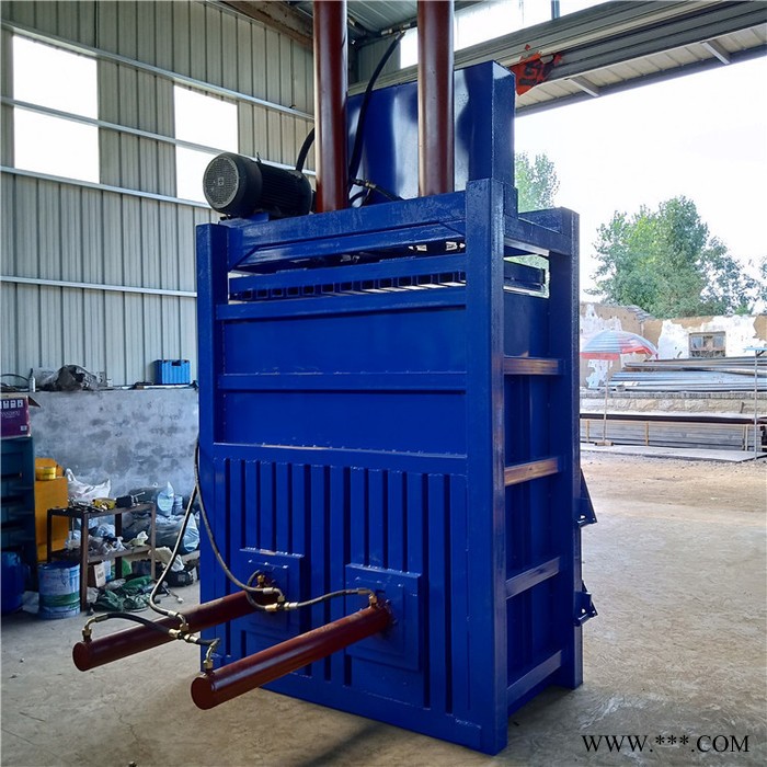 亨顺 半自动废纸箱打捆机 铝板压块机 废品薄膜液压打包机图4