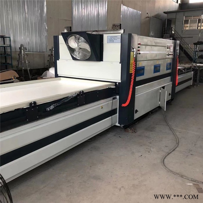 自动进出仓移门真空覆膜机 全铝板加热板式家具吸塑机 底上加温吸皮机