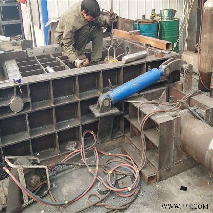 豫晓重工真材实料120型金属压块机废钢压块机铝板铁皮打包机图3