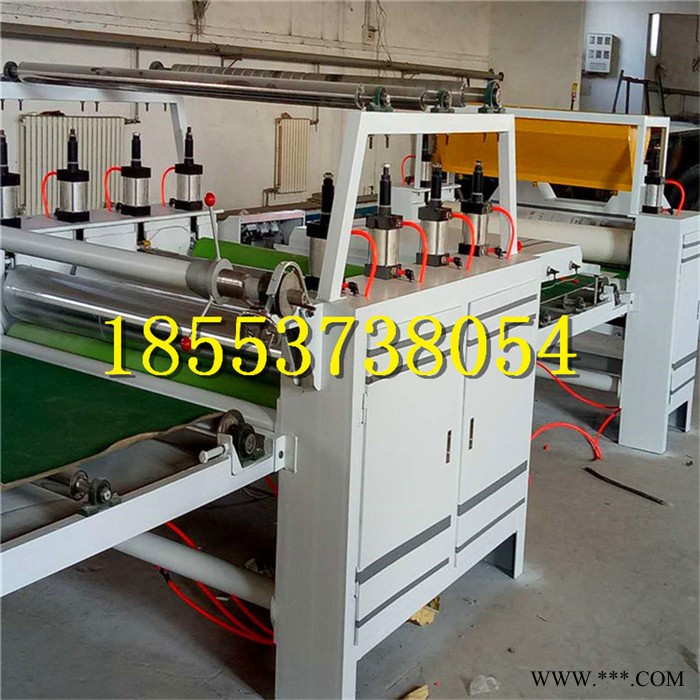 全自动卷材贴纸机高分子膜铝板贴面机热压不起皱贴纸机**图5