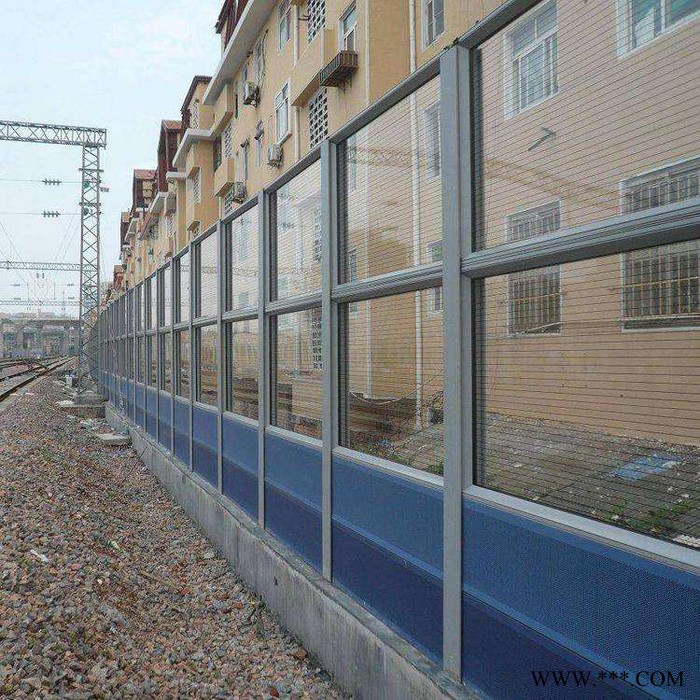 厂家定做  太原 工业厂区声屏障 铁路隔音屏 铝板隔音墙  s40外环线隔音屏图2