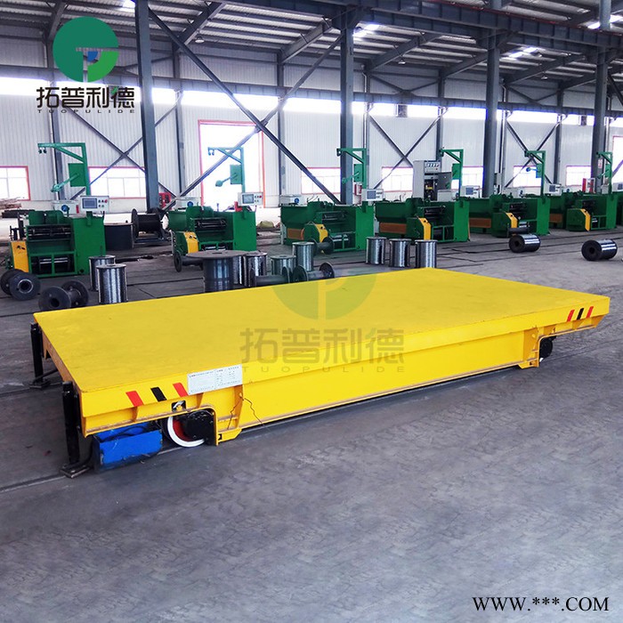 新利德KPDZ重型低压轨道车横移车铝板铁杆双向移动拖运车电池平移车图6