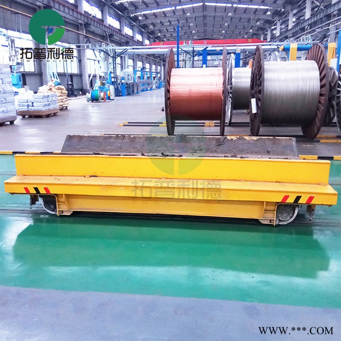 新利德KPDZ重型低压轨道车横移车铝板铁杆双向移动拖运车电池平移车图8