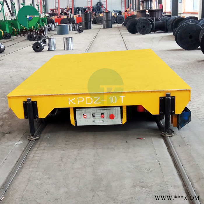 新利德KPDZ重型低压轨道车横移车铝板铁杆双向移动拖运车电池平移车图7