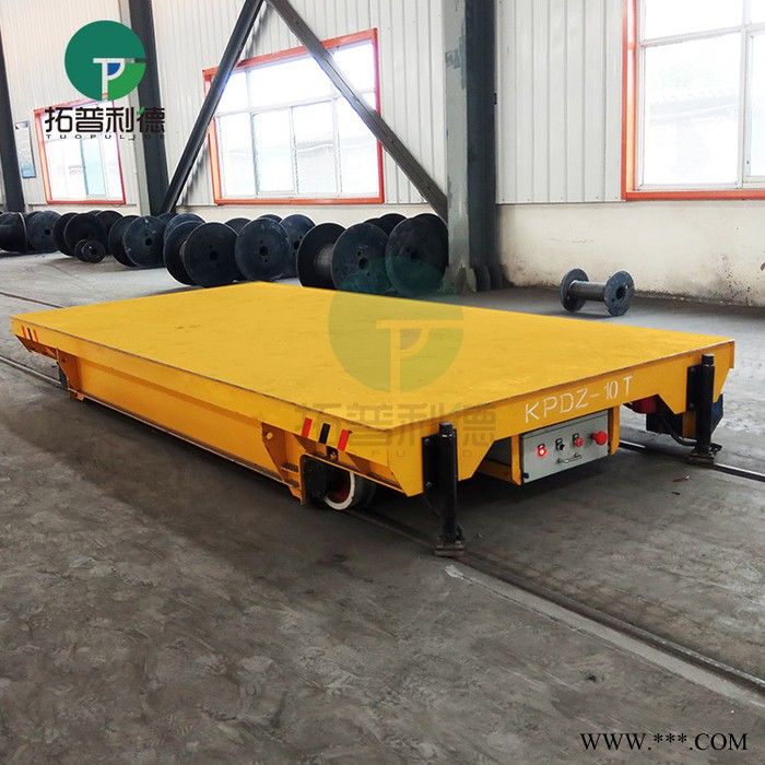 新利德KPDZ重型低压轨道车横移车铝板铁杆双向移动拖运车电池平移车图5