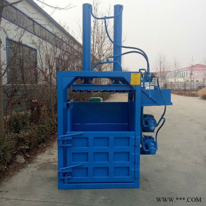 铝板液压打块机 废广告纸挤包机 科博20L小油漆桶压扁机图5