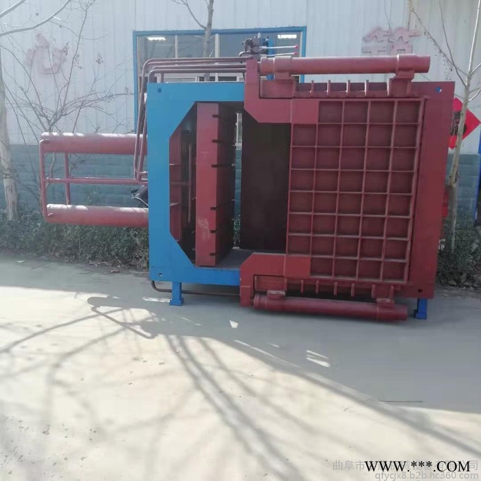 废纸箱打包机压块机 宇晨废铝板压块机 方捆压捆机图7