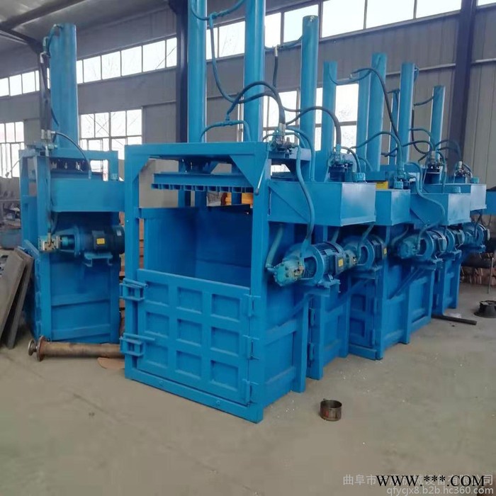 废纸箱打包机压块机 宇晨废铝板压块机 方捆压捆机图5