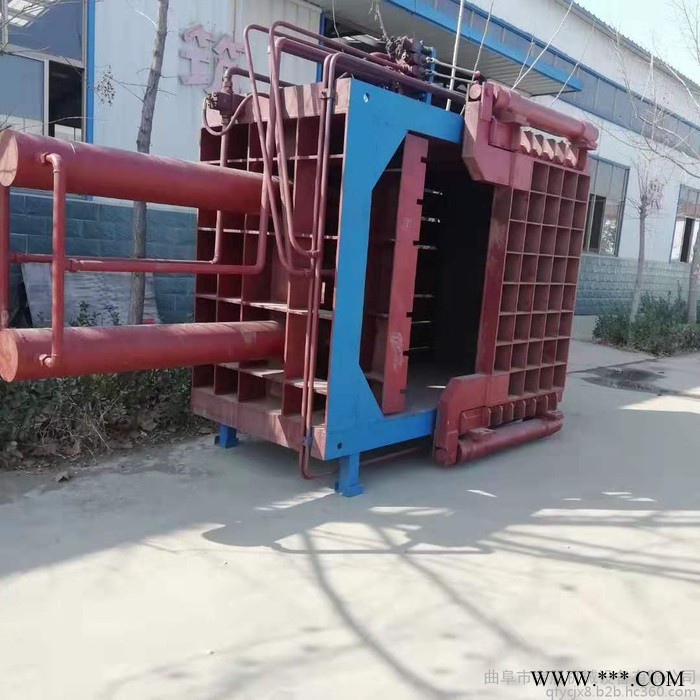 废纸箱打包机压块机 宇晨废铝板压块机 方捆压捆机图4