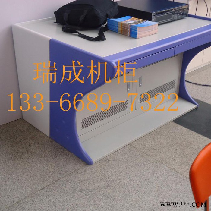 **监控操作台调度台监控台安防设备柜控制台 监控台 操作台带铝型材 可挂显示器监控操作台指挥中心控制柜图4