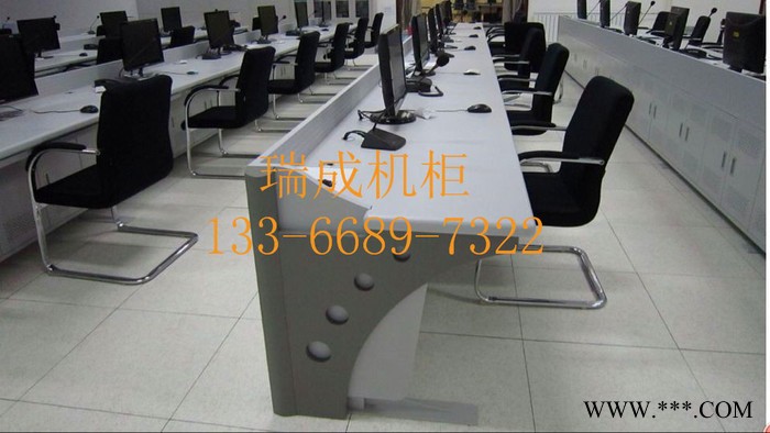 **监控操作台调度台监控台安防设备柜控制台 监控台 操作台带铝型材 可挂显示器监控操作台指挥中心控制柜图7