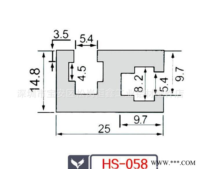 小导轨铝型材配件.自动化铝型材图1