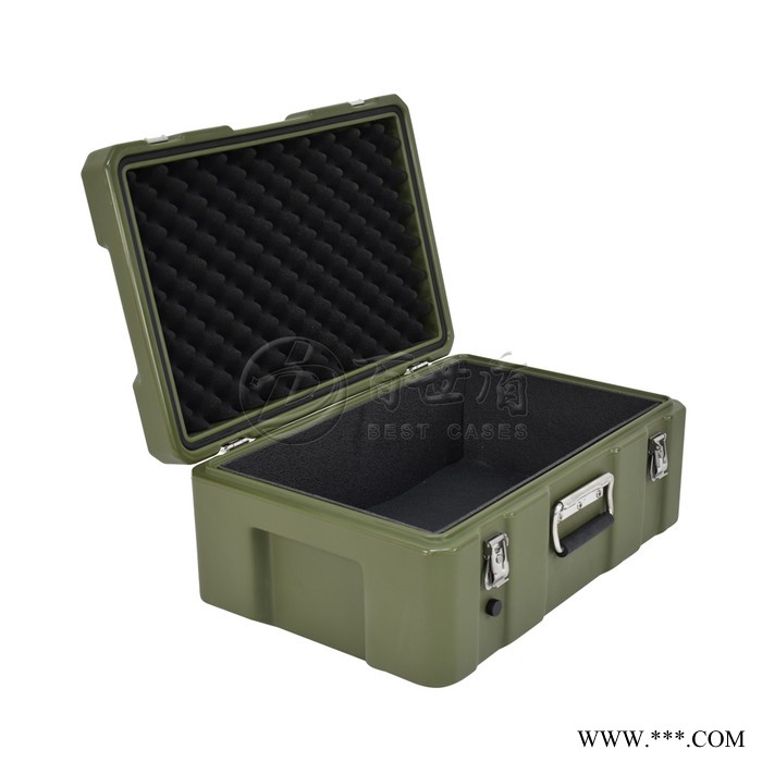 百世盾滚塑定制军工运输政工手提箱可定制内饰铝板面板文件袋 指挥作业手提箱五金医收纳箱图2