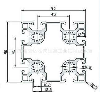 **》欧标工业流水线铝型材9090系列铝型材**保证图1
