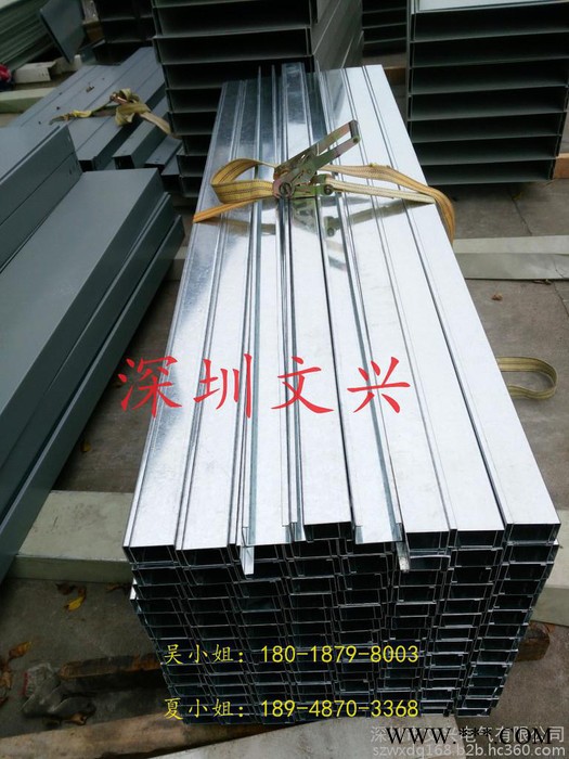广东红兴电缆桥架 镀锌线槽 不锈钢线槽 铝板/铝合金线槽 100*200/100*100图4