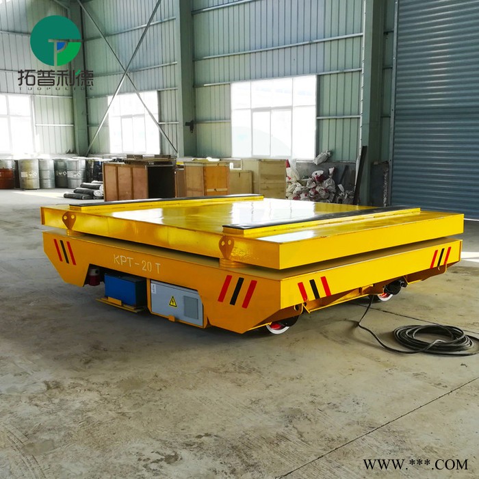 新利德KPT钢卷运输车卷材铝板材拖缆供电地轨转运车支架防侧滑电动平移台车图2