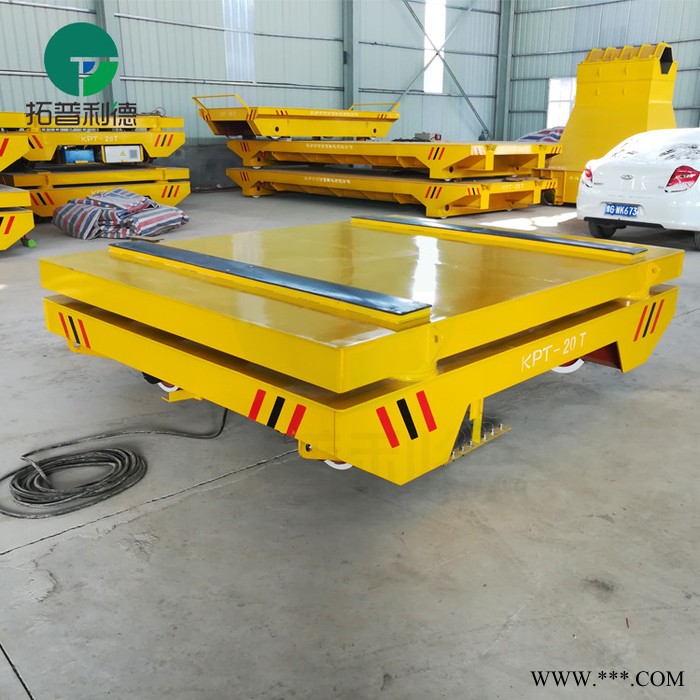新利德KPT钢卷运输车卷材铝板材拖缆供电地轨转运车支架防侧滑电动平移台车图6