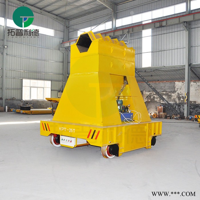 新利德KPT钢卷运输车卷材铝板材拖缆供电地轨转运车支架防侧滑电动平移台车图7