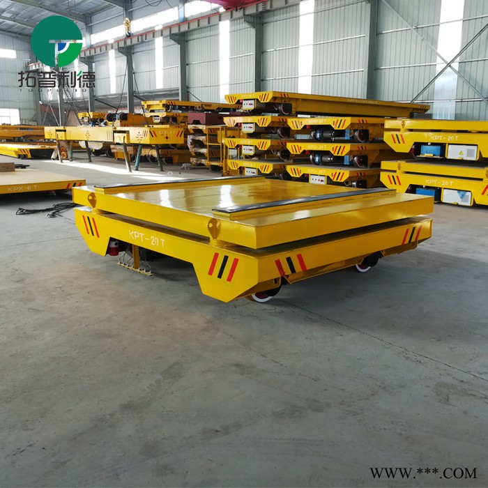 新利德KPT钢卷运输车卷材铝板材拖缆供电地轨转运车支架防侧滑电动平移台车图5