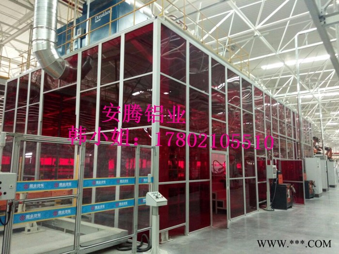 工业铝型材围栏 机器人围栏机器人焊接房图2