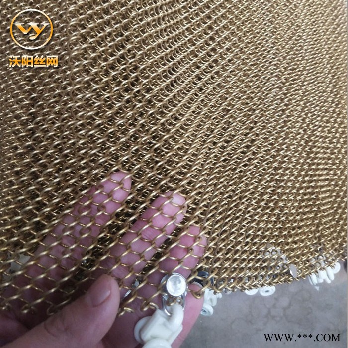 金属布帘装饰网 铝板幕墙装饰网 编织勾花装饰网 玻璃夹层装饰网 沃阳现货直销图4