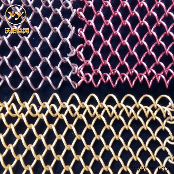 金属布帘装饰网 铝板幕墙装饰网 编织勾花装饰网 玻璃夹层装饰网 沃阳现货直销图5