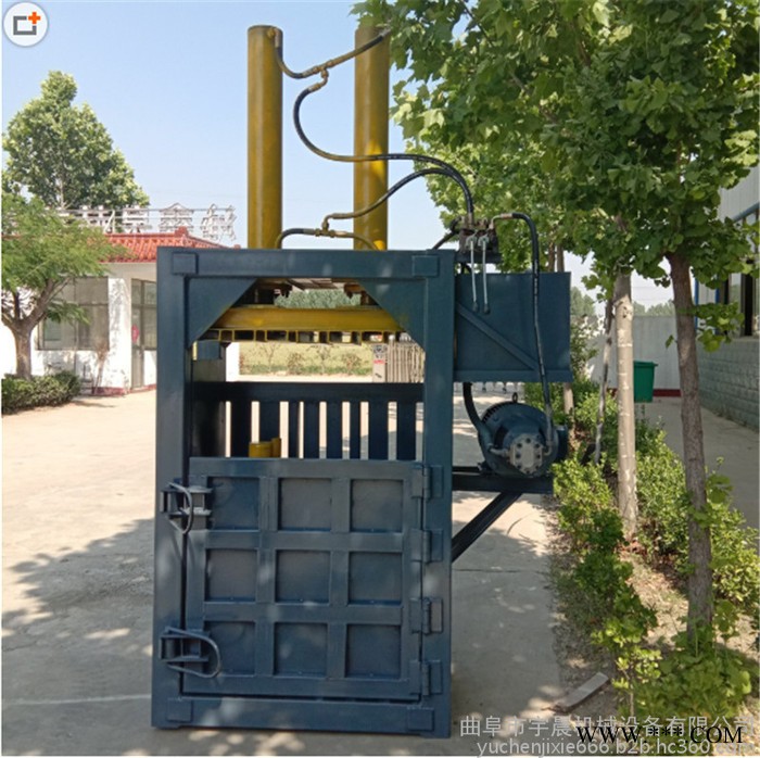 阜阳涂料桶挤扁机 宇晨矿泉水瓶压块机 铁皮铝板打包机厂家价格图8