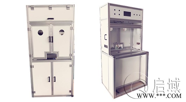 工业铝型材山东设备防护栏定制设计-启域铝型材图2