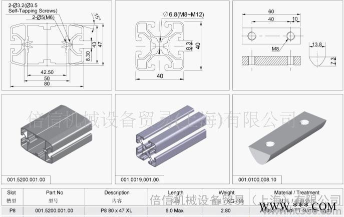 自动化流水线配件 输送设备 工业型材 配件图2