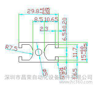 深圳1530设备门窗铝型材 国标电泳机架铝型材图2