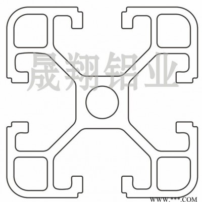 4040欧标工业铝型材流水线输送机机器人光伏支架鱼缸办公隔断设备外罩防护围栏