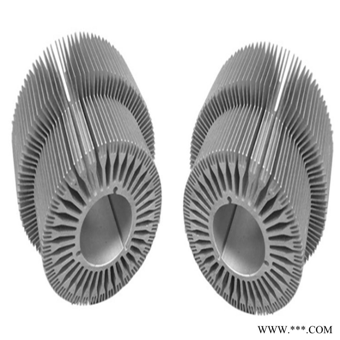厂家定制6063太阳花圆形散热器工业铝型材 深加工及阳极氧化图6