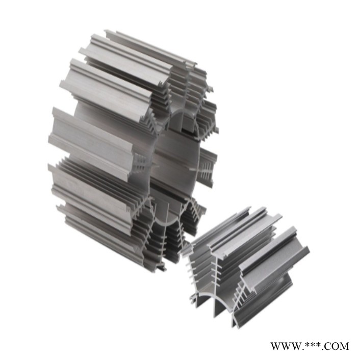 厂家定制6063太阳花圆形散热器工业铝型材 深加工及阳极氧化图8