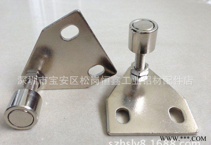 可调门吸配强力磁铁.工业铝型材配件图2