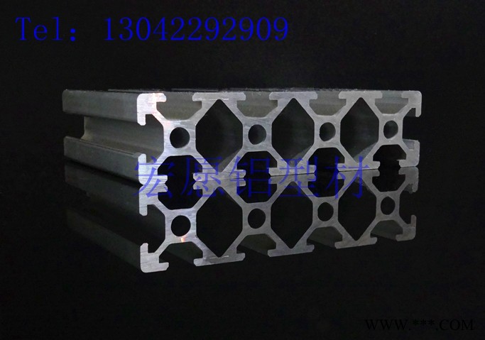 供应天津工业铝型材2080欧标流水线检测设备雕刻机导轨图2