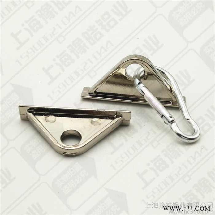 20活动挂钩 碳钢金属挂钩 20铝合金型材配件 工业型材槽内图2