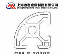 铝及铝合金材,欧标3030圆弧铝型材3030R工业铝型材3030半圆铝型材图2